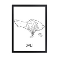 Bali Stadtplan-poster