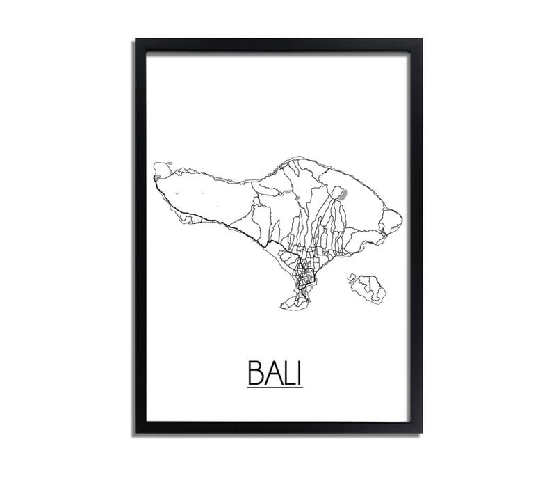 Bali Stadtplan-poster