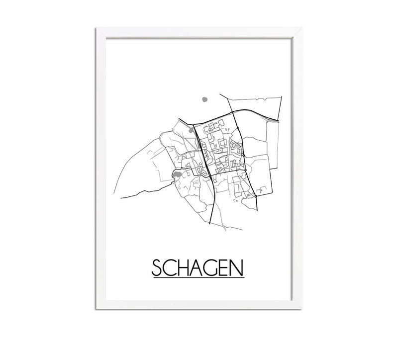 Schagen Stadtplan-poster