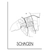 DesignClaud Schagen Stadtplan-poster