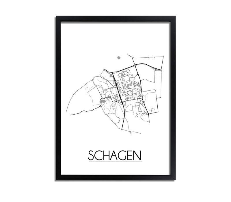 Schagen Stadtplan-poster