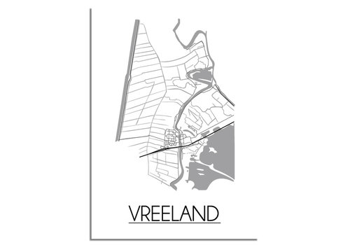 DesignClaud Vreeland Stadtplan-poster