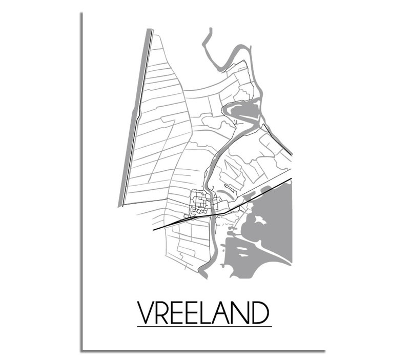 Vreeland Stadtplan-poster