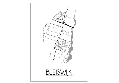DesignClaud Bleijswijk Stadtplan-poster