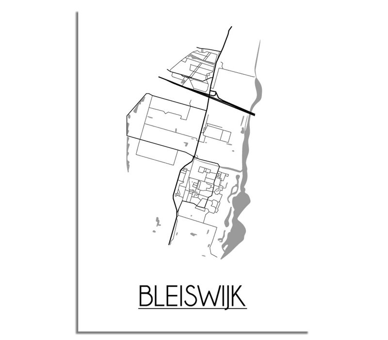 Bleijswijk Stadtplan-poster
