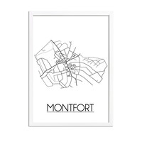 Montfort Stadtplan-poster