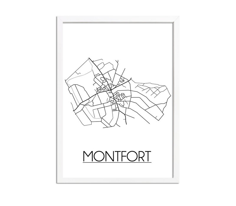 Montfort Stadtplan-poster