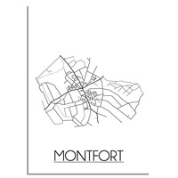 Montfort Stadtplan-poster
