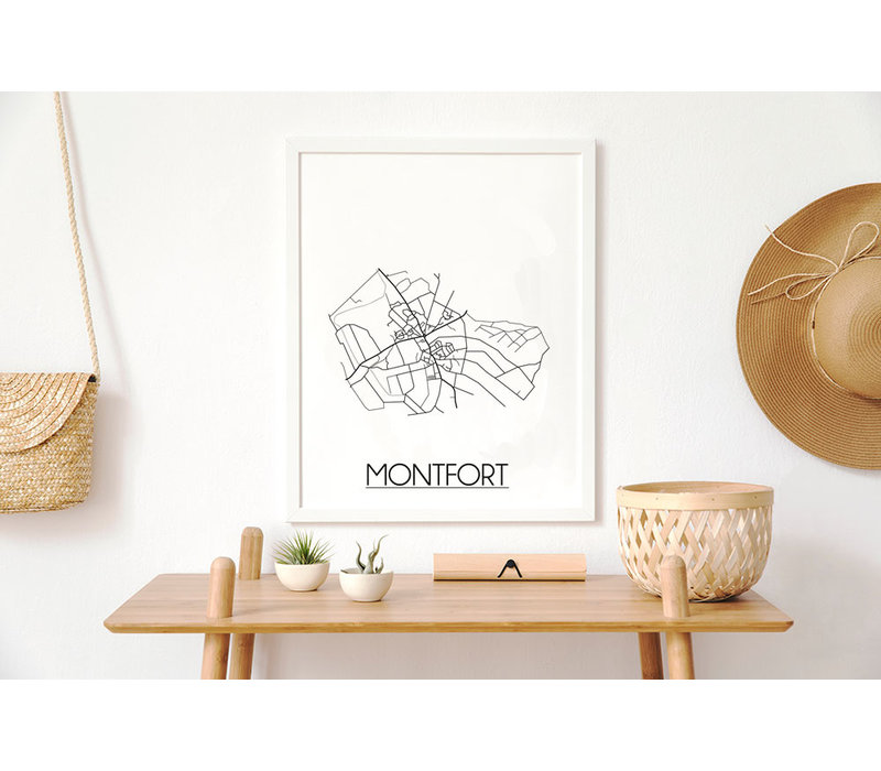 Montfort Stadtplan-poster
