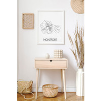 Montfort Stadtplan-poster