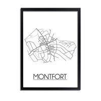 Montfort Stadtplan-poster