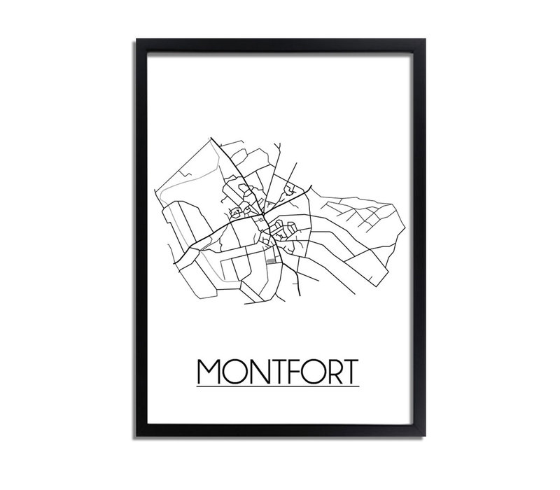 Montfort Stadtplan-poster