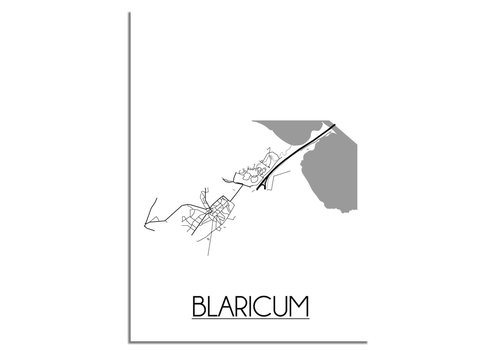 DesignClaud Blaricum Stadtplan-poster