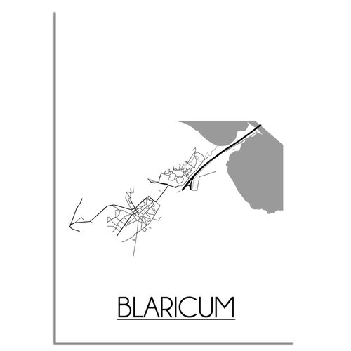 Blaricum Plattegrond poster 