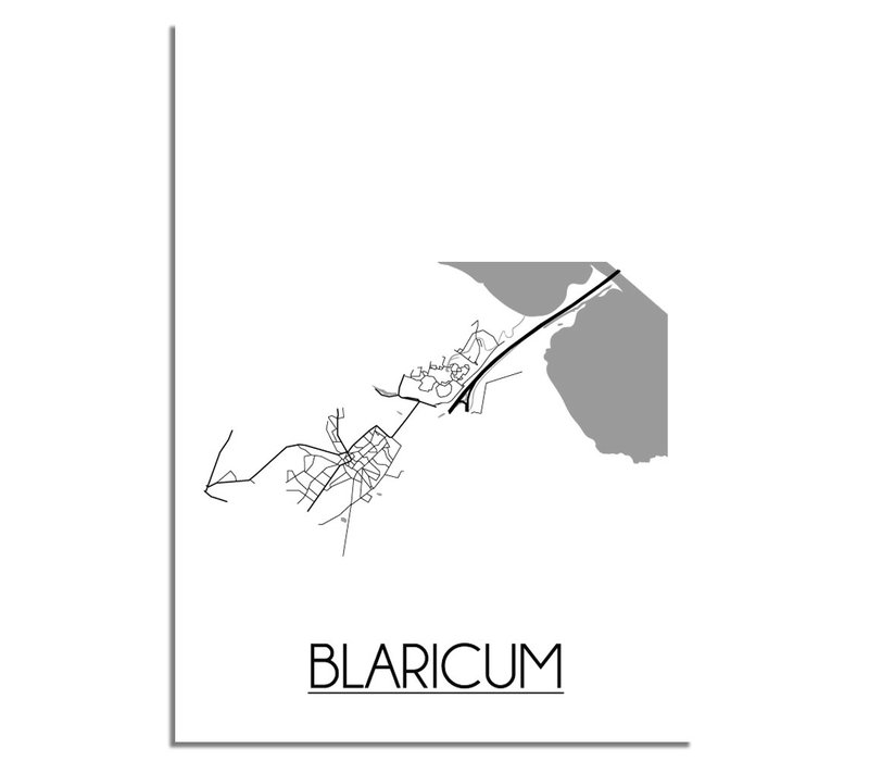 Blaricum Stadtplan-poster