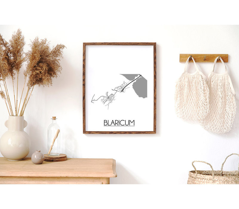 Blaricum Stadtplan-poster