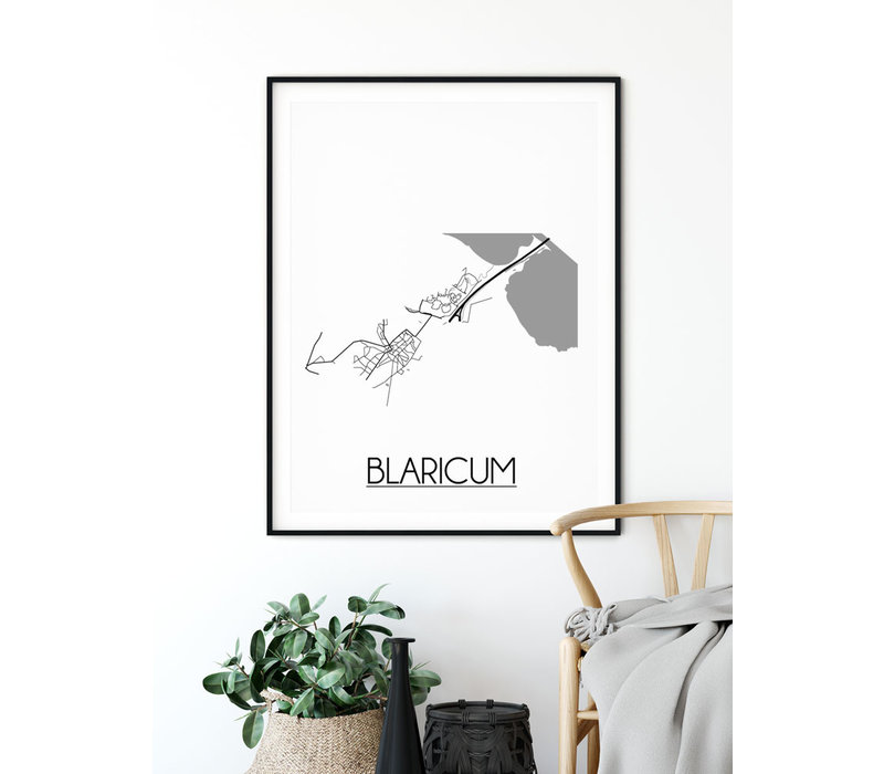 Blaricum Stadtplan-poster