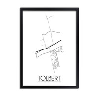 Tolbert Stadtplan-poster