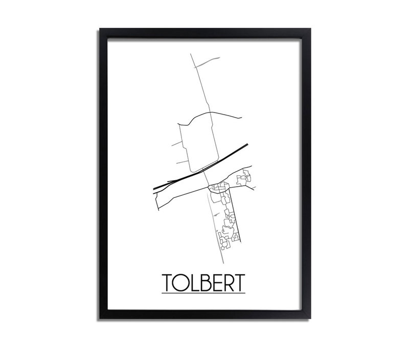 Tolbert Stadtplan-poster