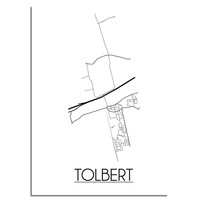 Tolbert Stadtplan-poster