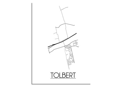 DesignClaud Tolbert Stadtplan-poster