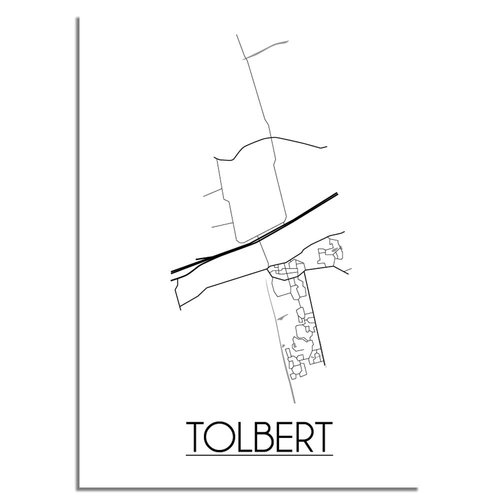 Tolbert Plattegrond poster 