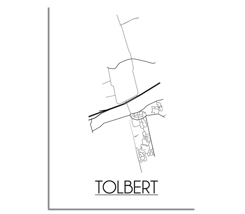 Tolbert Stadtplan-poster