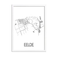 Eelde Stadtplan-poster