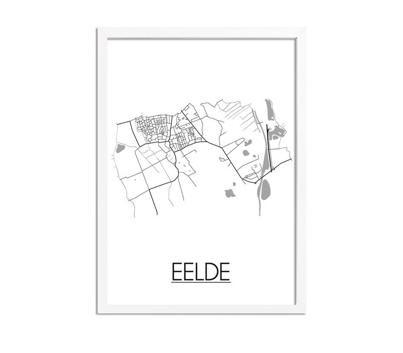 Eelde Stadtplan-poster
