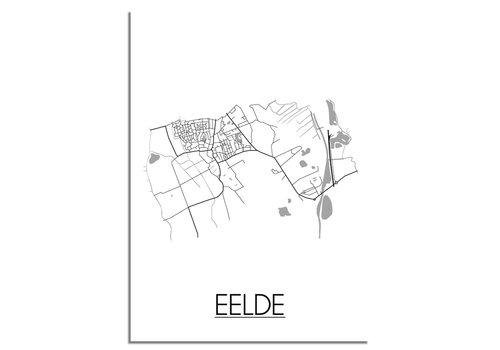 DesignClaud Eelde Stadtplan-poster