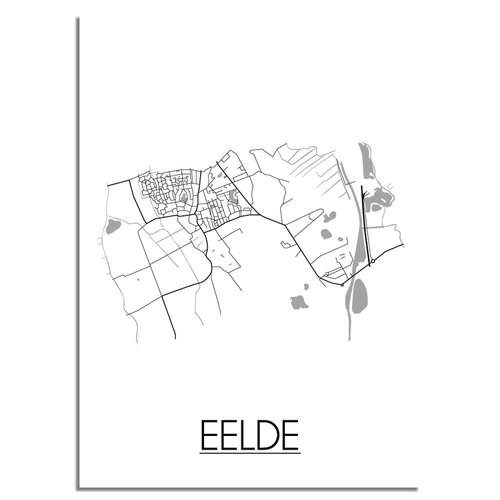 Eelde Plattegrond poster 