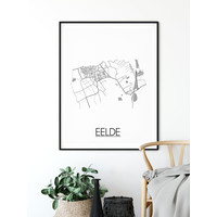 Eelde Stadtplan-poster