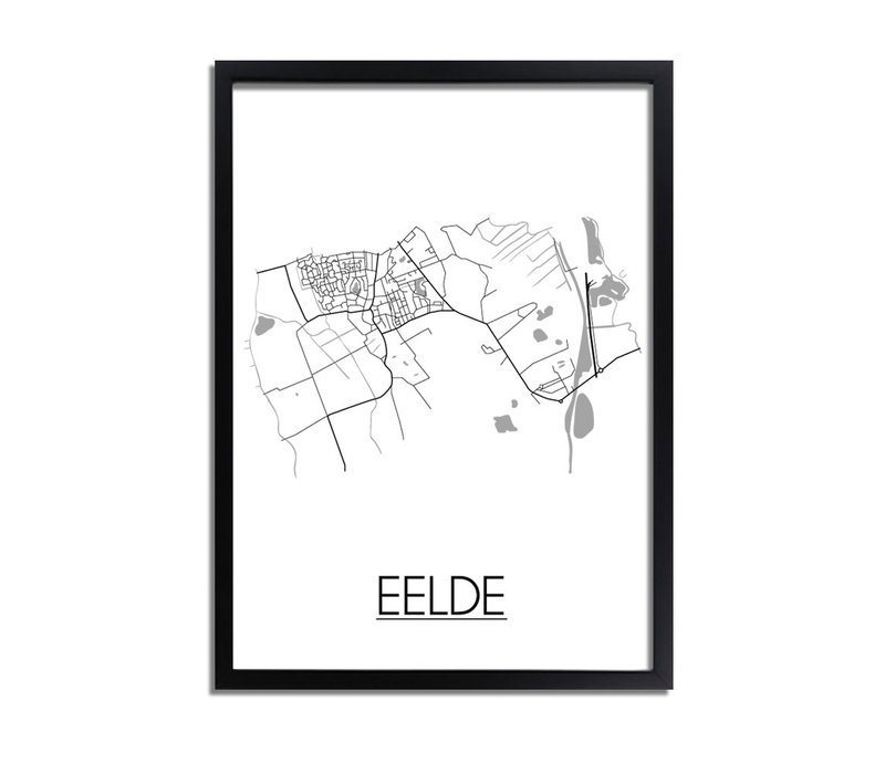 Eelde Stadtplan-poster
