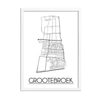 Grootebroek Stadtplan-poster