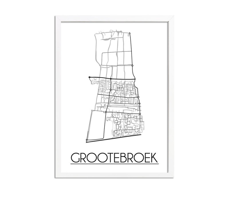 Grootebroek Stadtplan-poster