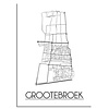 DesignClaud Grootebroek Stadtplan-poster