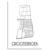 Grootebroek Stadtplan-poster