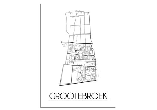 DesignClaud Grootebroek Stadtplan-poster