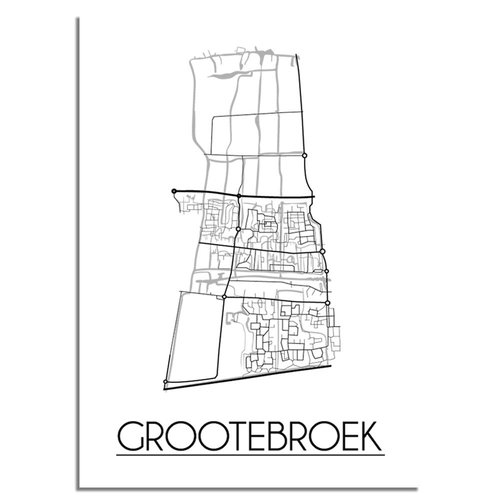 Grootebroek Plattegrond poster 