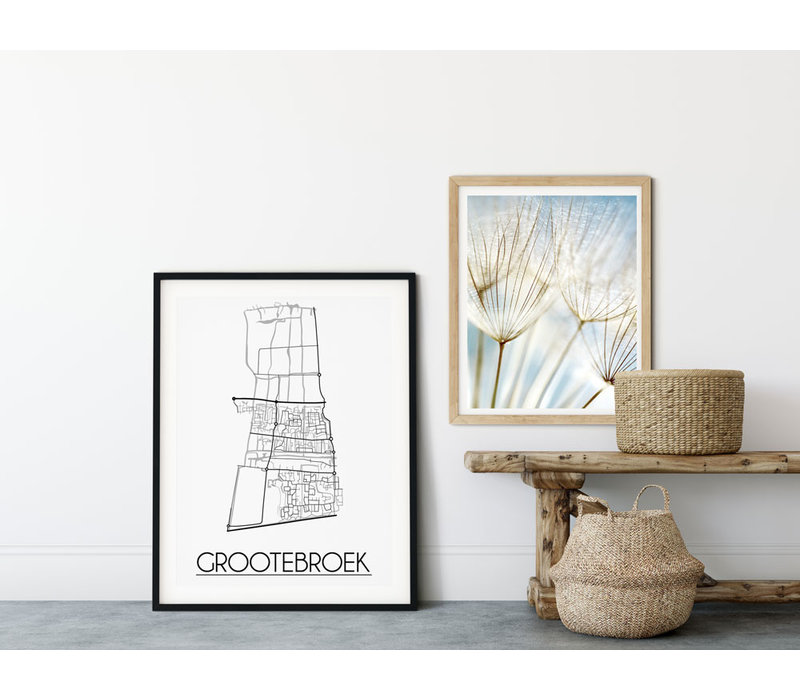 Grootebroek Stadtplan-poster