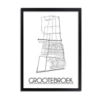 Grootebroek Stadtplan-poster