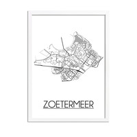 Zoetermeer Plattegrond poster