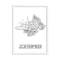 Zoetermeer Stadtplan-poster
