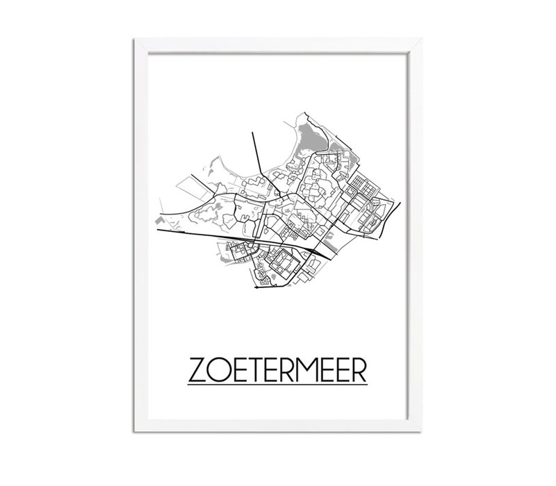 Zoetermeer Stadtplan-poster