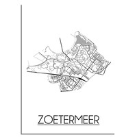 Zoetermeer Stadtplan-poster