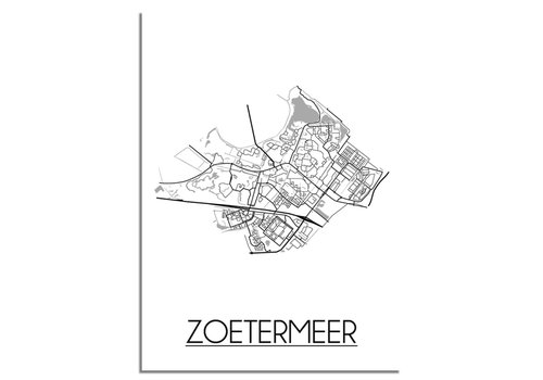 DesignClaud Zoetermeer Stadtplan-poster