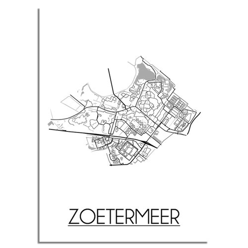 Zoetermeer Plattegrond poster 