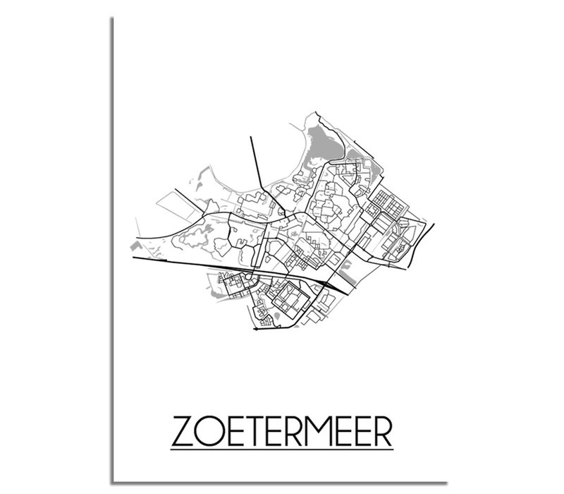Zoetermeer Stadtplan-poster