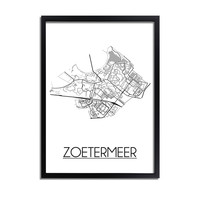 Zoetermeer Stadtplan-poster