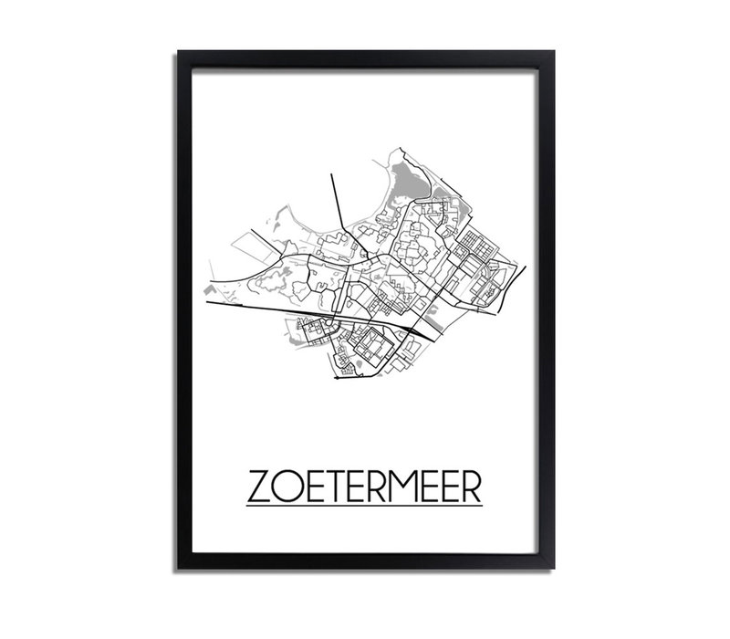 Zoetermeer Stadtplan-poster